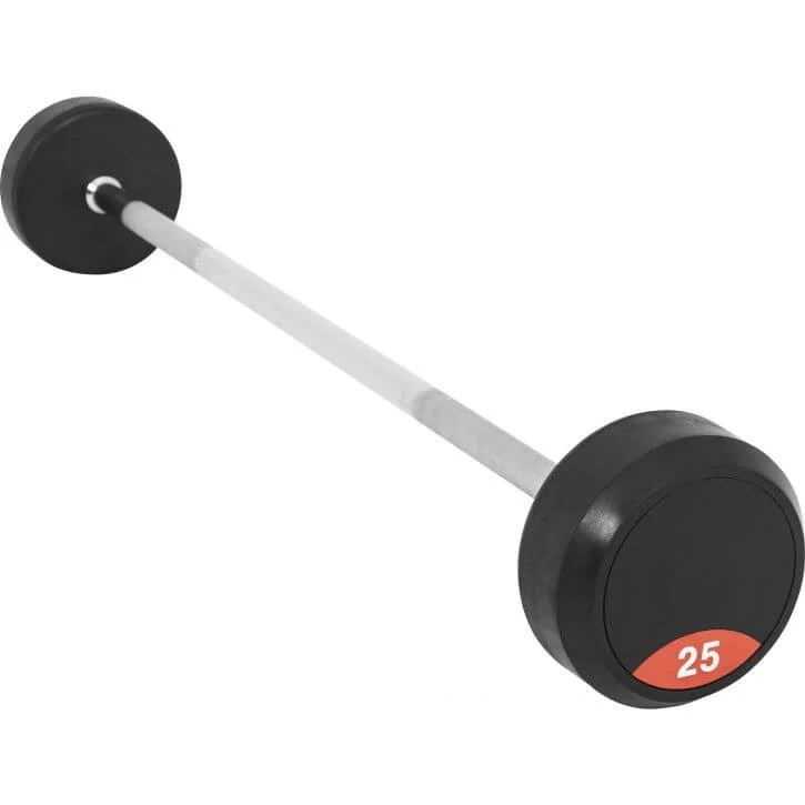 Gorilla Sports Faste vektstenger PRO gummi, Fast vektstang