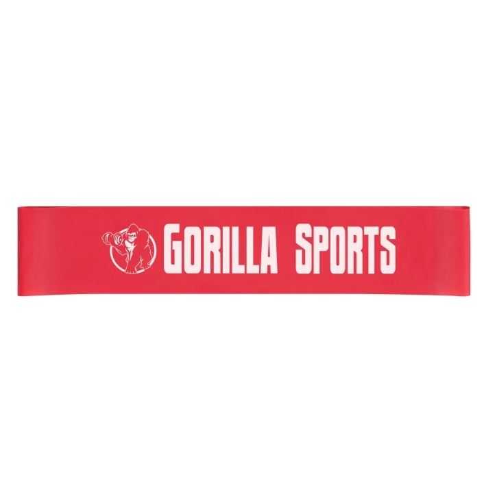 Gorilla Sports Gummib&aring;nd Kort - 50cm, Powerband & Mini band