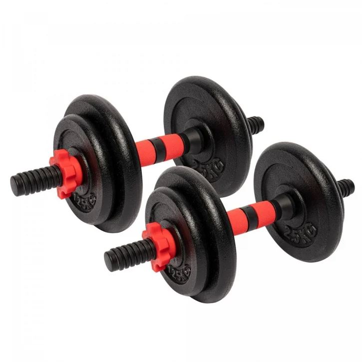 Gorilla Sports Hantler 25mm Støpejern, Manualsett