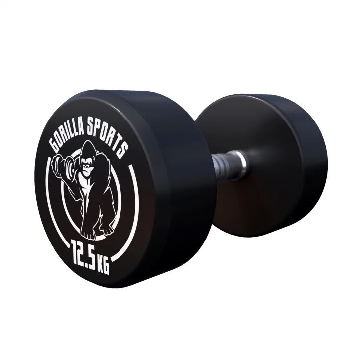 Gorilla Sports Dumbbells GS Rubber - 2,5-40 kg, Gummimanualer