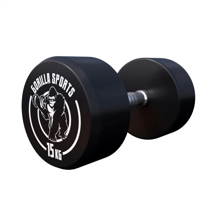 Gorilla Sports Dumbbells GS Rubber - 2,5-40 kg, Gummimanualer