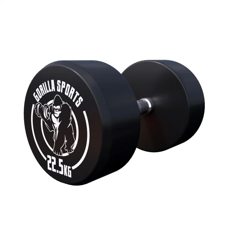 Gorilla Sports Dumbbells GS Rubber - 2,5-40 kg, Gummimanualer