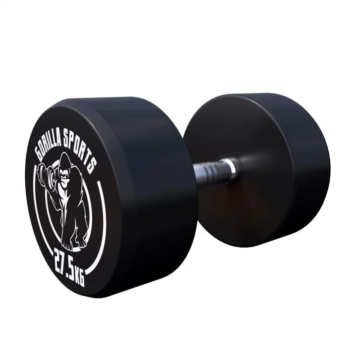 Gorilla Sports Dumbbells GS Rubber - 2,5-40 kg, Gummimanualer