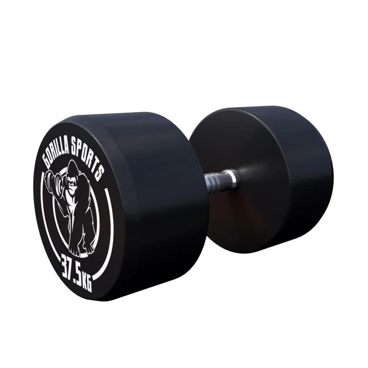 Gorilla Sports Dumbbells GS Rubber - 2,5-40 kg, Gummimanualer