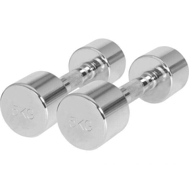 Gorilla Sports Dumbbells Chrome, Manualer Krom