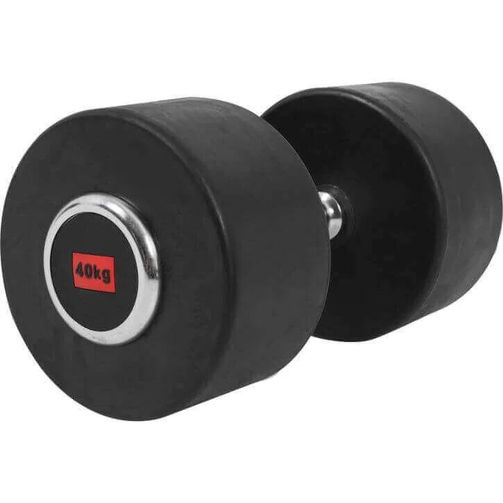 Gorilla Sports Dumbbells PREMIUM gummi, Gummimanualer