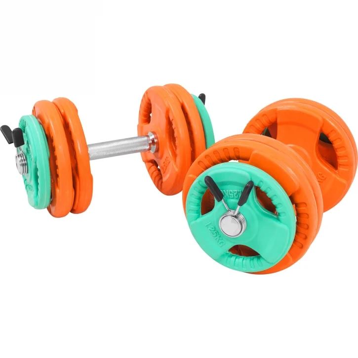 Gorilla Sports Dumbbells Trigrip 31 mm, Manualsett