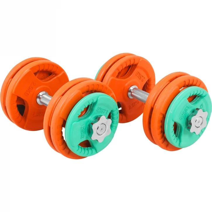 Gorilla Sports Dumbbells Trigrip 31 mm, Manualsett
