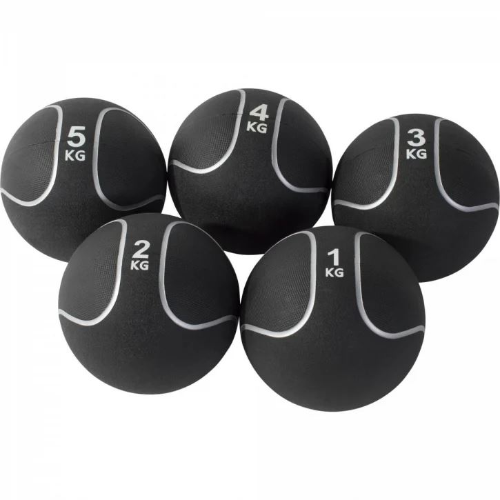 Gorilla Sports Medisinballpakke Sort/Sølv, Medisinball