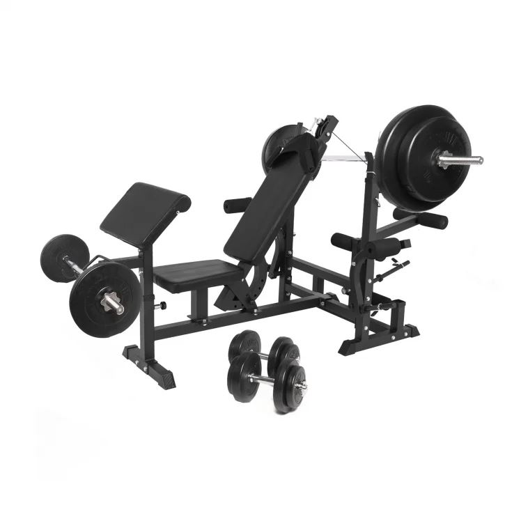 Gorilla Sports Multigym BASIC Black – 100kg