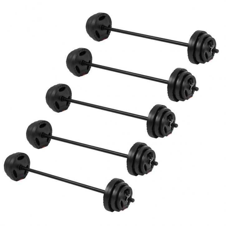 Gorilla Sports Skivstångspaket – 100 kg Pump set