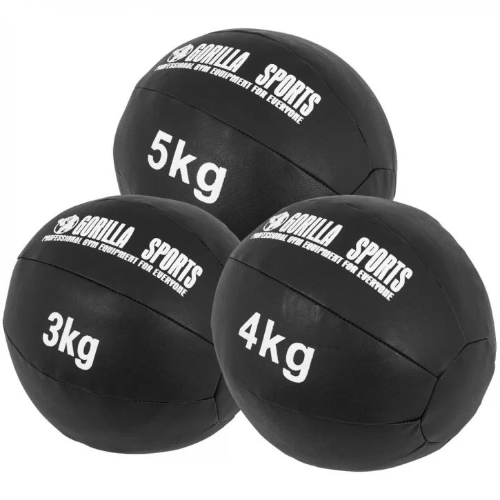 Gorilla Sports Slamballpaket - 3kg 4kg 5kg, Wallballs