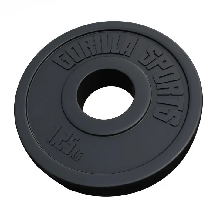 Gorilla Sports BASIC 51mm Cement, Viktskivor plast | Offcourt - Hemmaträning - Viktskivor - Viktskivor Plast | Padelspecialisterna