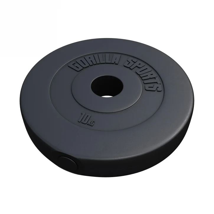 Gorilla Sports BASIC 51mm Cement, Viktskivor plast | Offcourt - Hemmaträning - Viktskivor - Viktskivor Plast | Padelspecialisterna