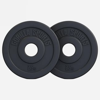 Gorilla Sports Vægtplader BASIC Cement 51mm - 2 x 2,5 kg