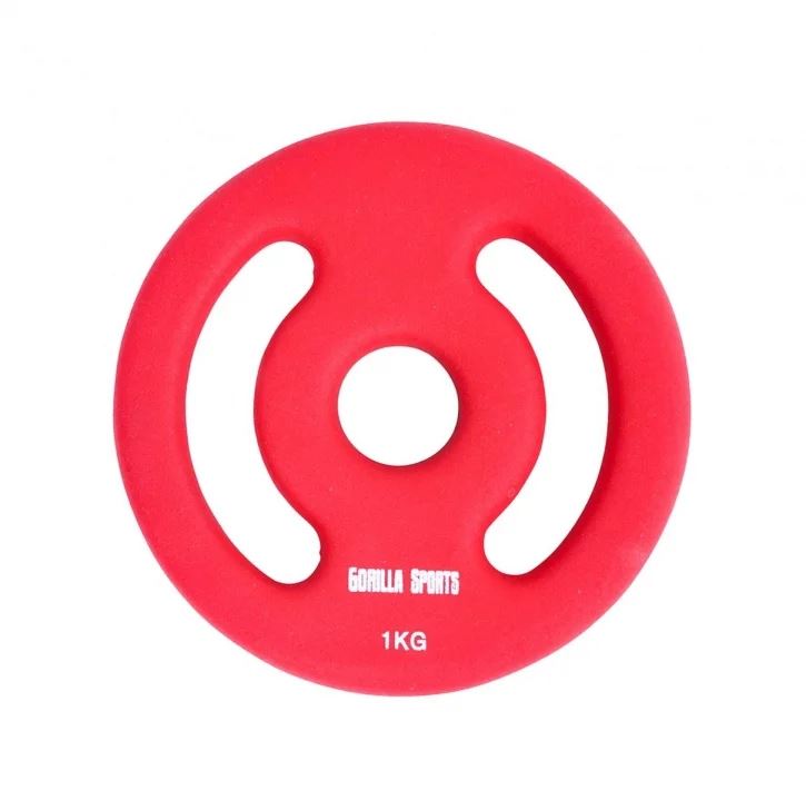 Gorilla Sports Vektskiver Neopren 31 mm (par), Vektskiver Gummi