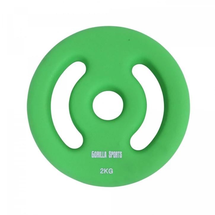 Gorilla Sports Vektskiver Neopren 31 mm (par), Vektskiver Gummi