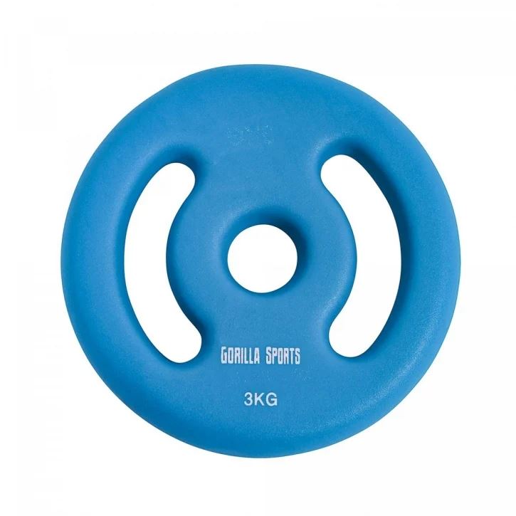 Gorilla Sports Vektskiver Neopren 31 mm (par), Vektskiver Gummi