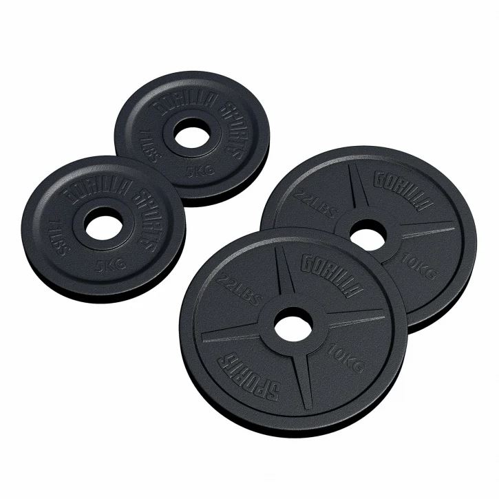 Gorilla Sports Viktskivor OLYMPIA 51mm – 2x5kg 2x10kg Viktpaket järn