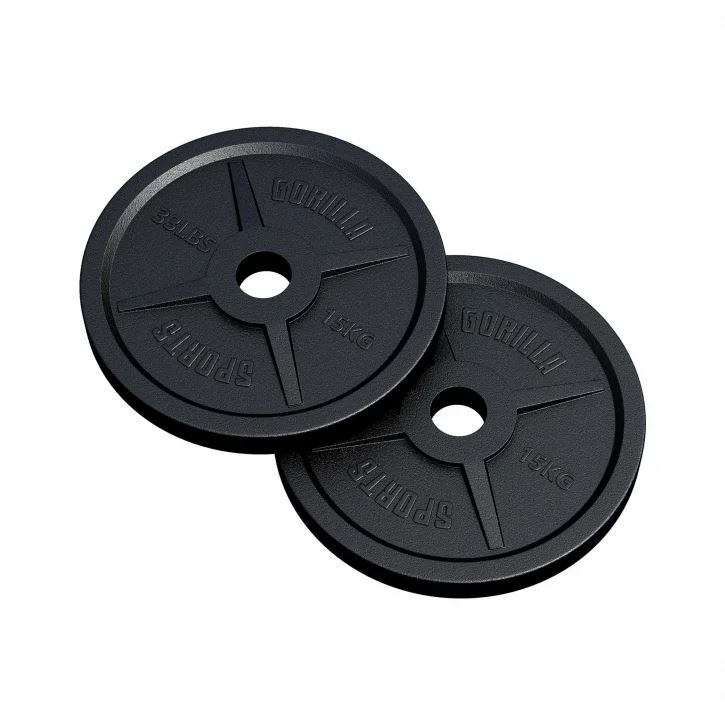 Gorilla Sports OLYMPIA 51mm – 2x15kg Viktskivor järn