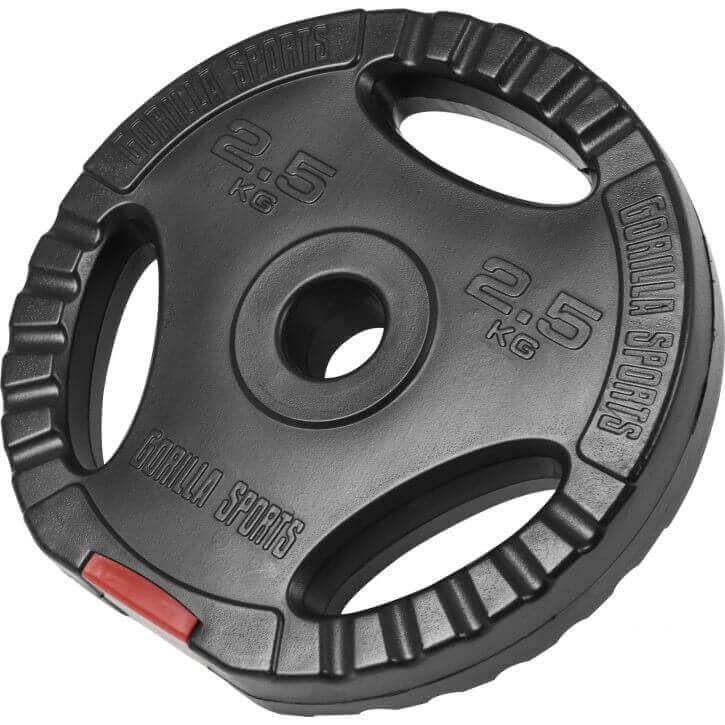 Gorilla Sports Vektskiver Pro Trigrip, Vektplater Plast