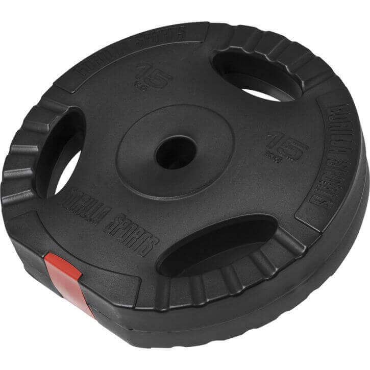 Gorilla Sports Vektskiver Pro Trigrip, Vektplater Plast