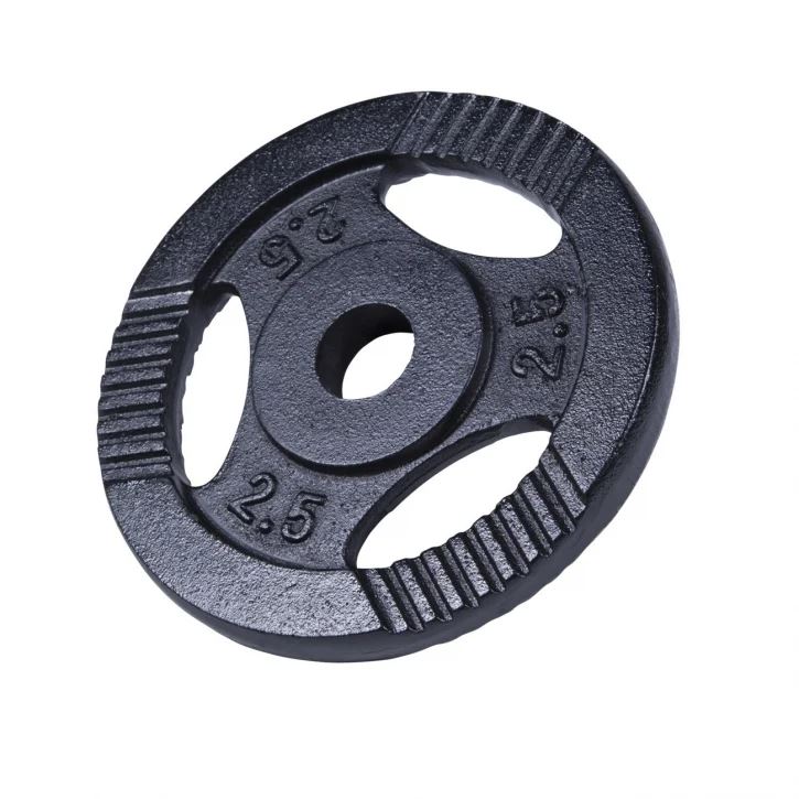 Gorilla Sports TRIGRIP Black, Viktskivor järn | Offcourt - Hemmaträning - Viktskivor - Viktskivor Järn | Padelspecialisterna