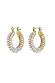Pearl Caviar Hoops