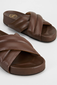Airali Chocolate Nappa Sandal