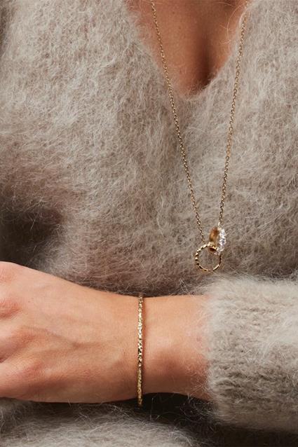 Ridge Thin Bangle