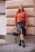 Edes L Leather Skirt