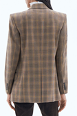Double Breasted Check Blazer
