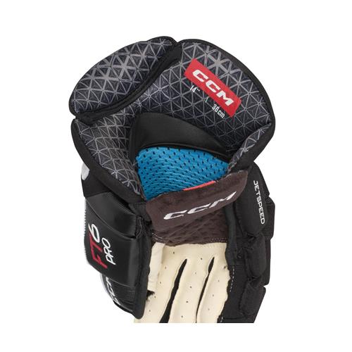 CCM Ishockeyhandsker Jetspeed FT6 Pro Jr Black/White