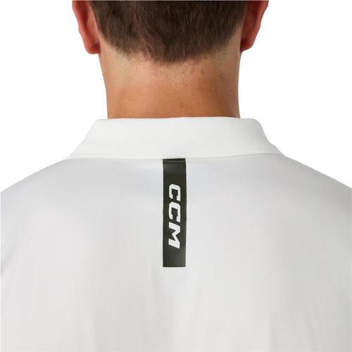 CCM Golfpolo Solid Sr Blanc De Blanc