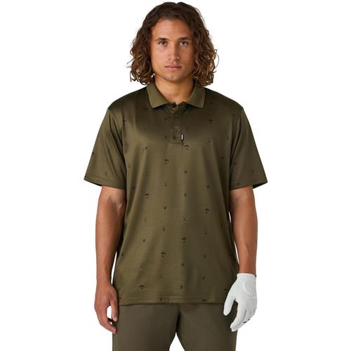 CCM Golfpolo Printed Sr Khaki Green