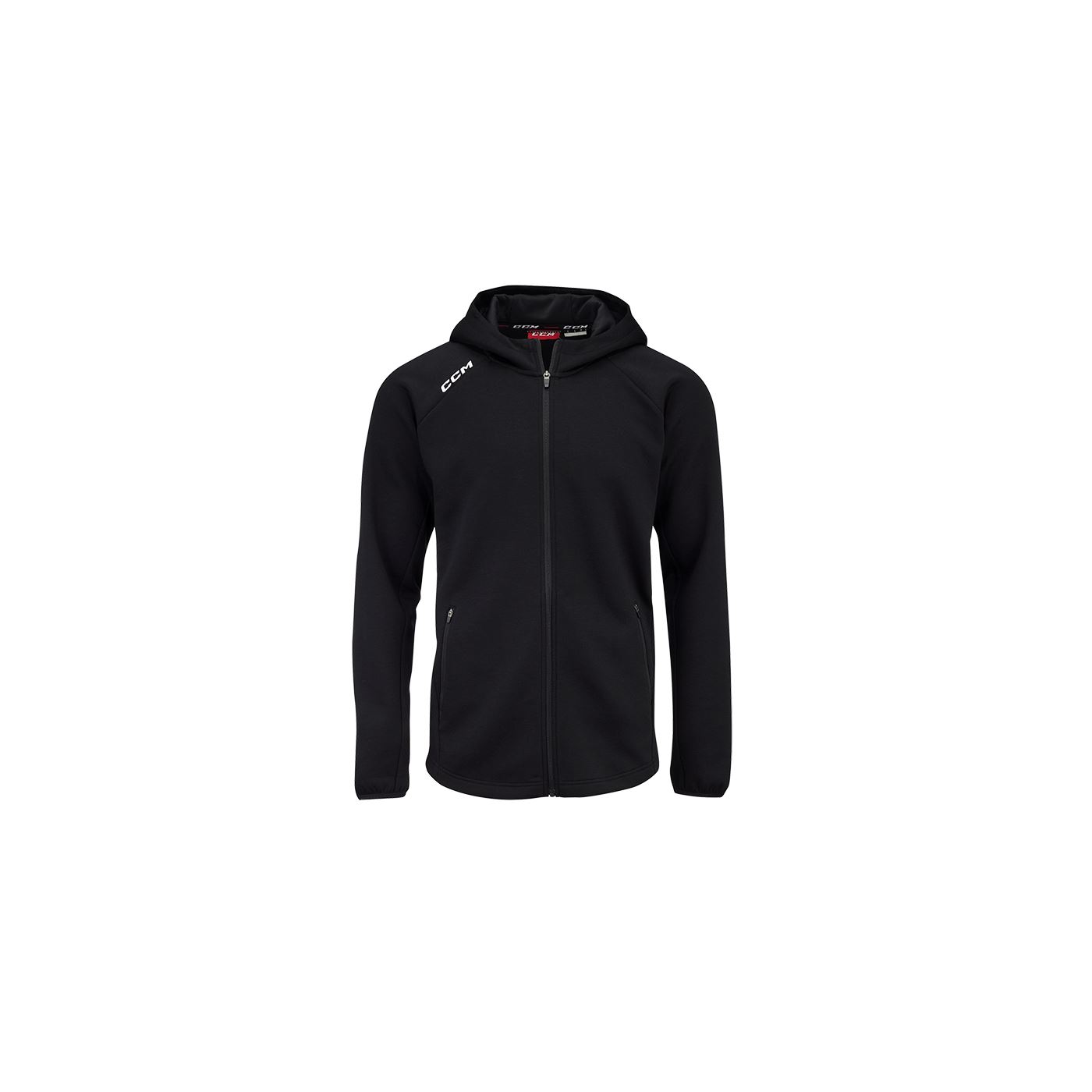 CCM Hoodie  Locker Full Zip Jr Black
