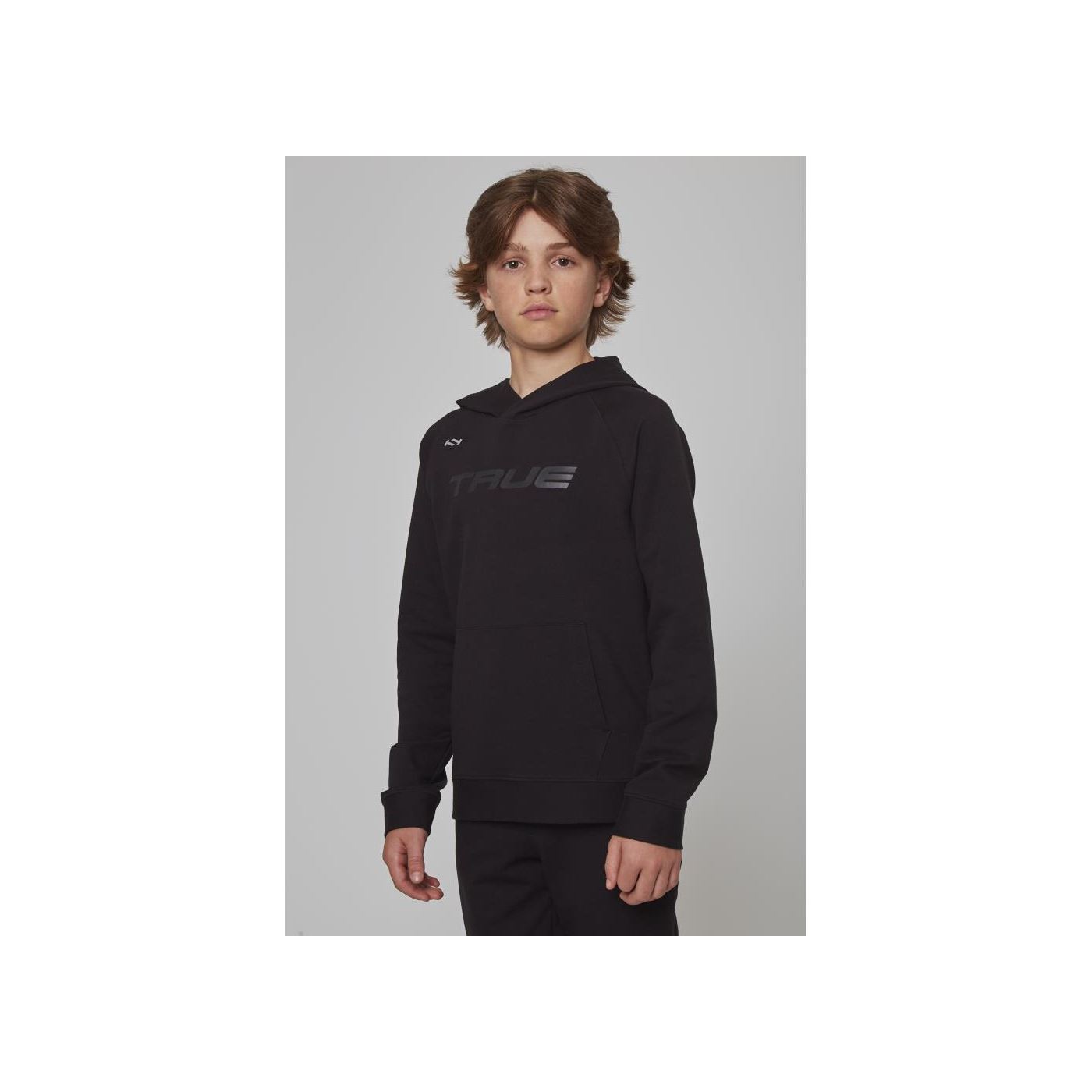 TRUE Hoodie Terry Crew Graphic Yth Black