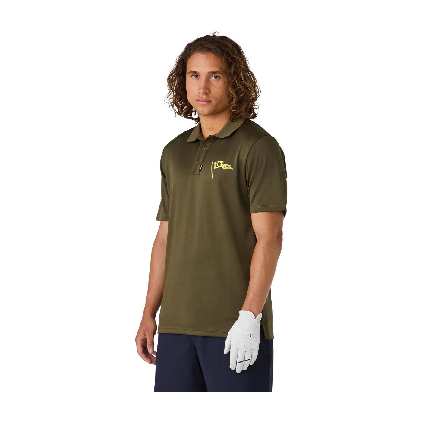 CCM Golfpolo Solid Sr Khaki Green