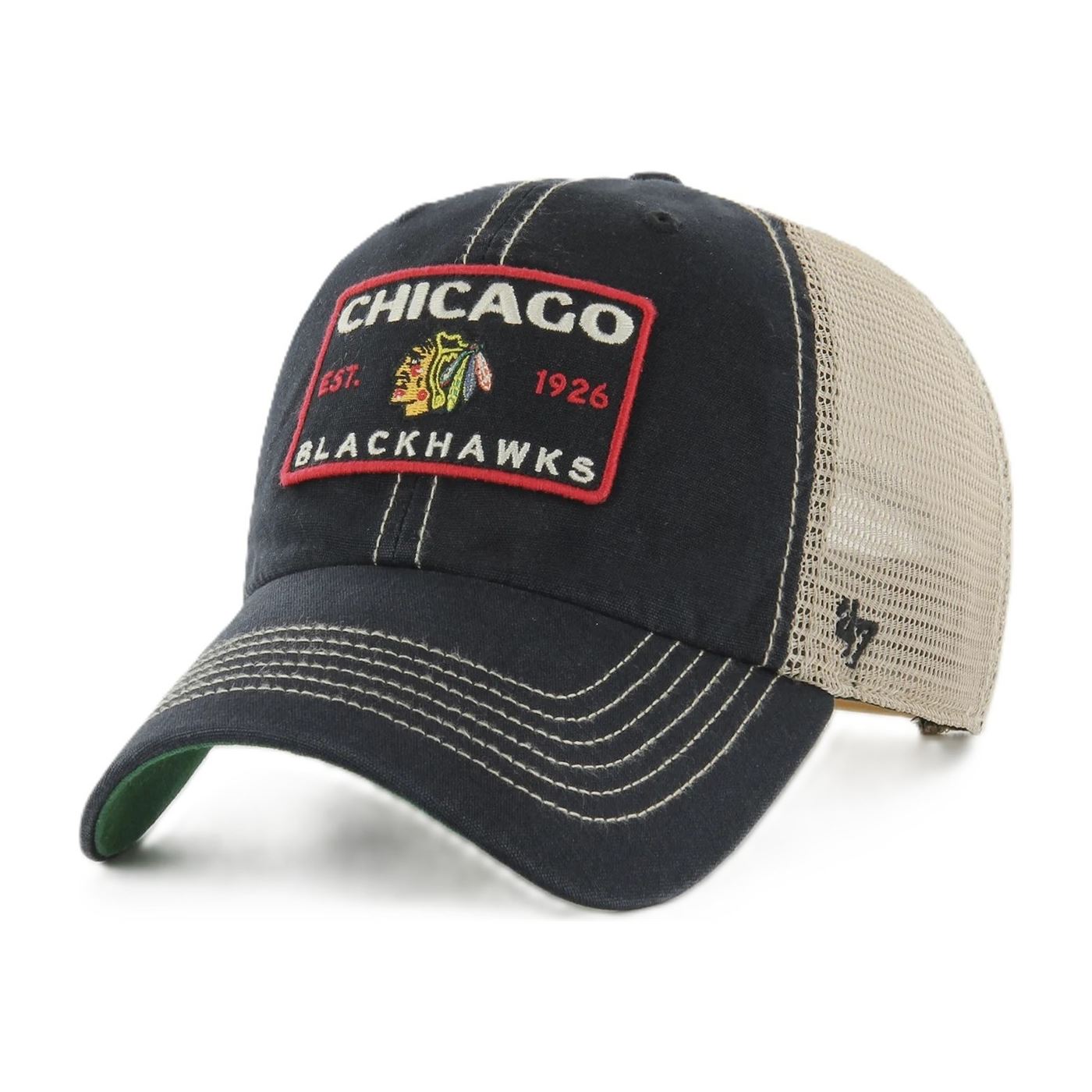 47 Brand Cap NHL Wabash Clean Up Chicago Blackhawks