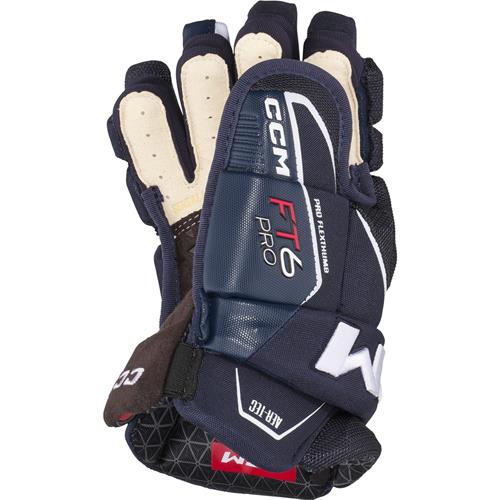 CCM Hockeyhandskar Jetspeed FT6 Pro Jr Navy/White