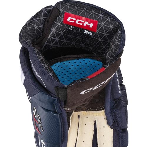 CCM Hockeyhandskar Jetspeed FT6 Pro Jr Navy/White