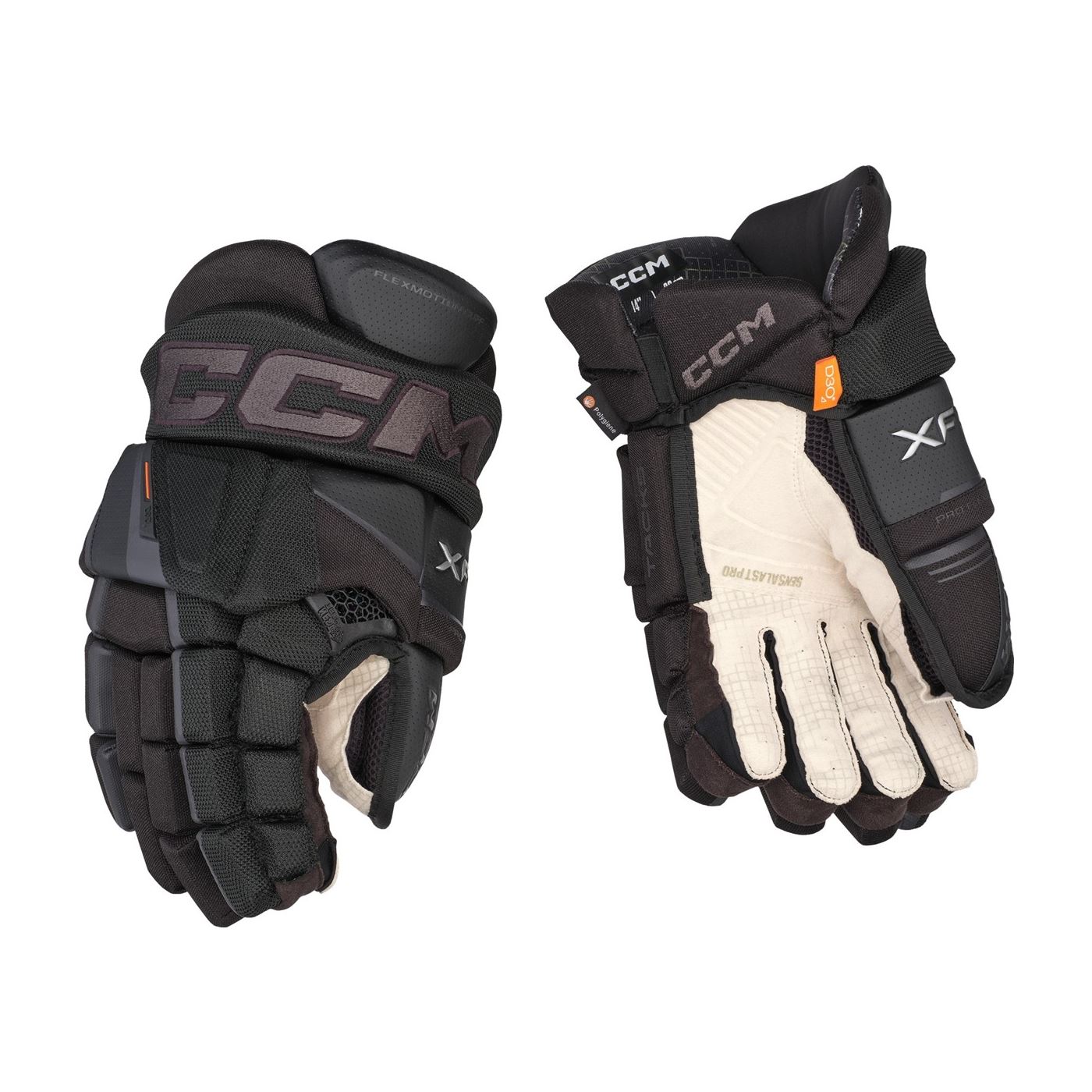 CCM Ishockeyhandsker Tacks XF Pro Jr Black/Graphite/Grey