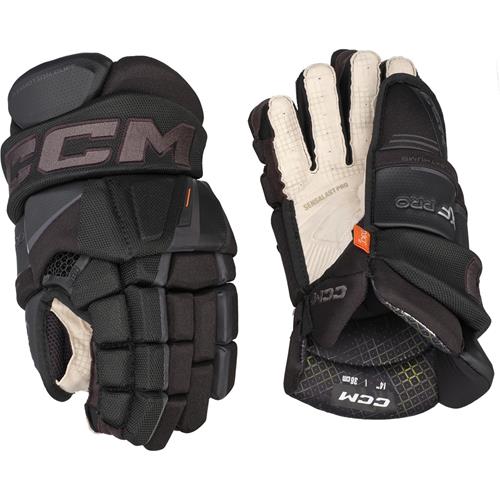 CCM Ishockeyhandsker Tacks XF Pro Jr Black/Graphite/Grey