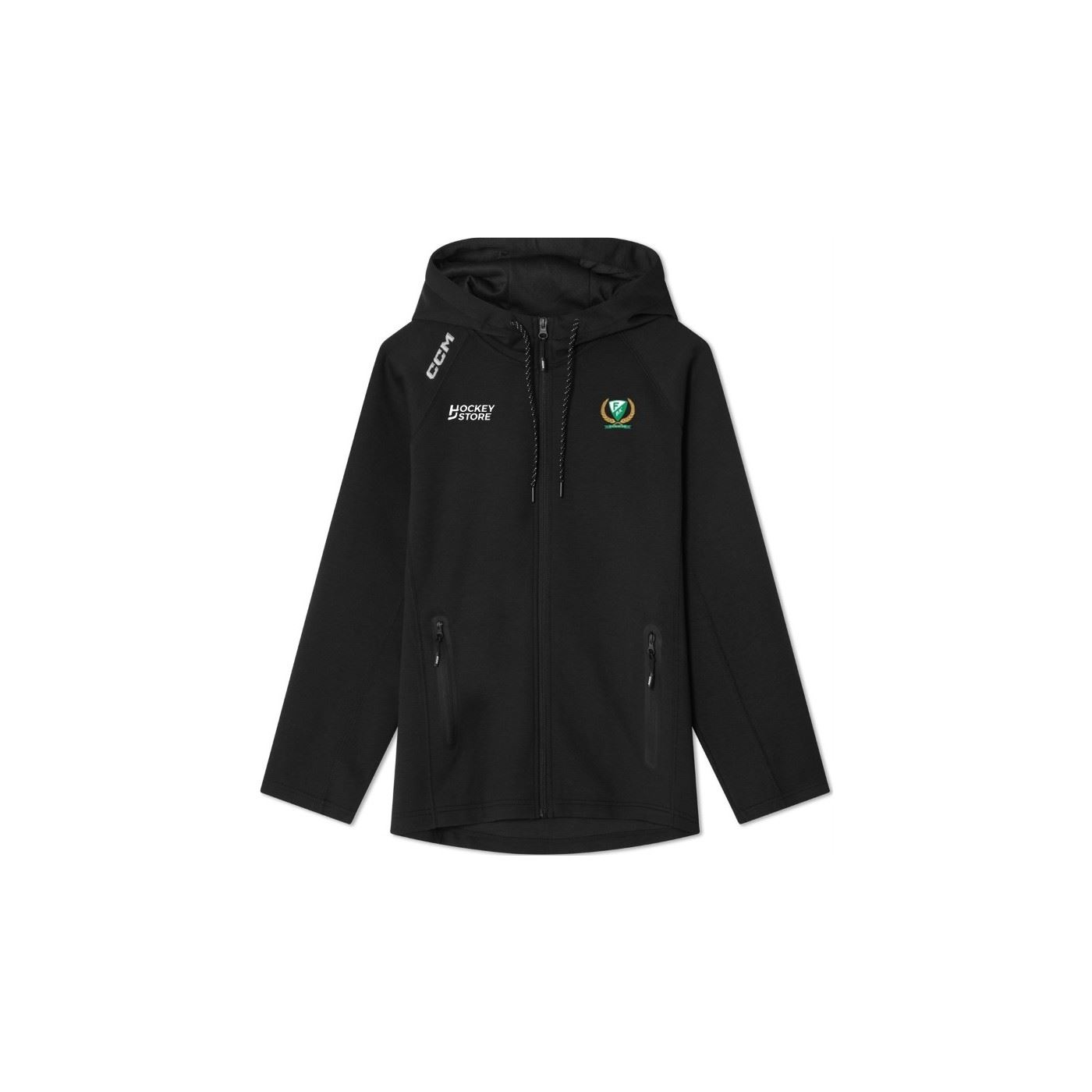 CCM Hoodie Full Zip Tech Fleece FBK Sr