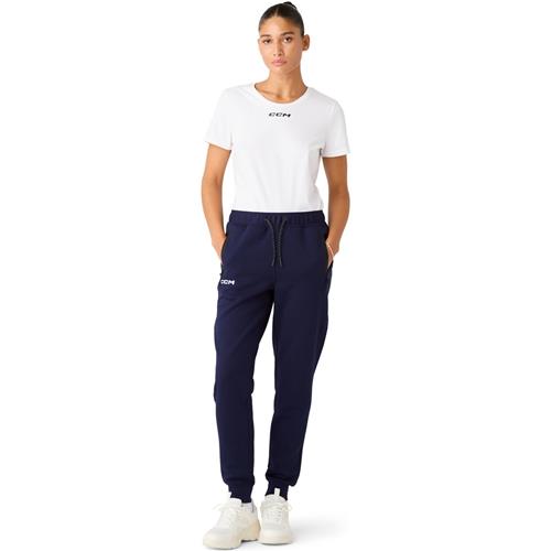 CCM Mjukisbyxa Locker Room Cuffed Womens Sr Navy