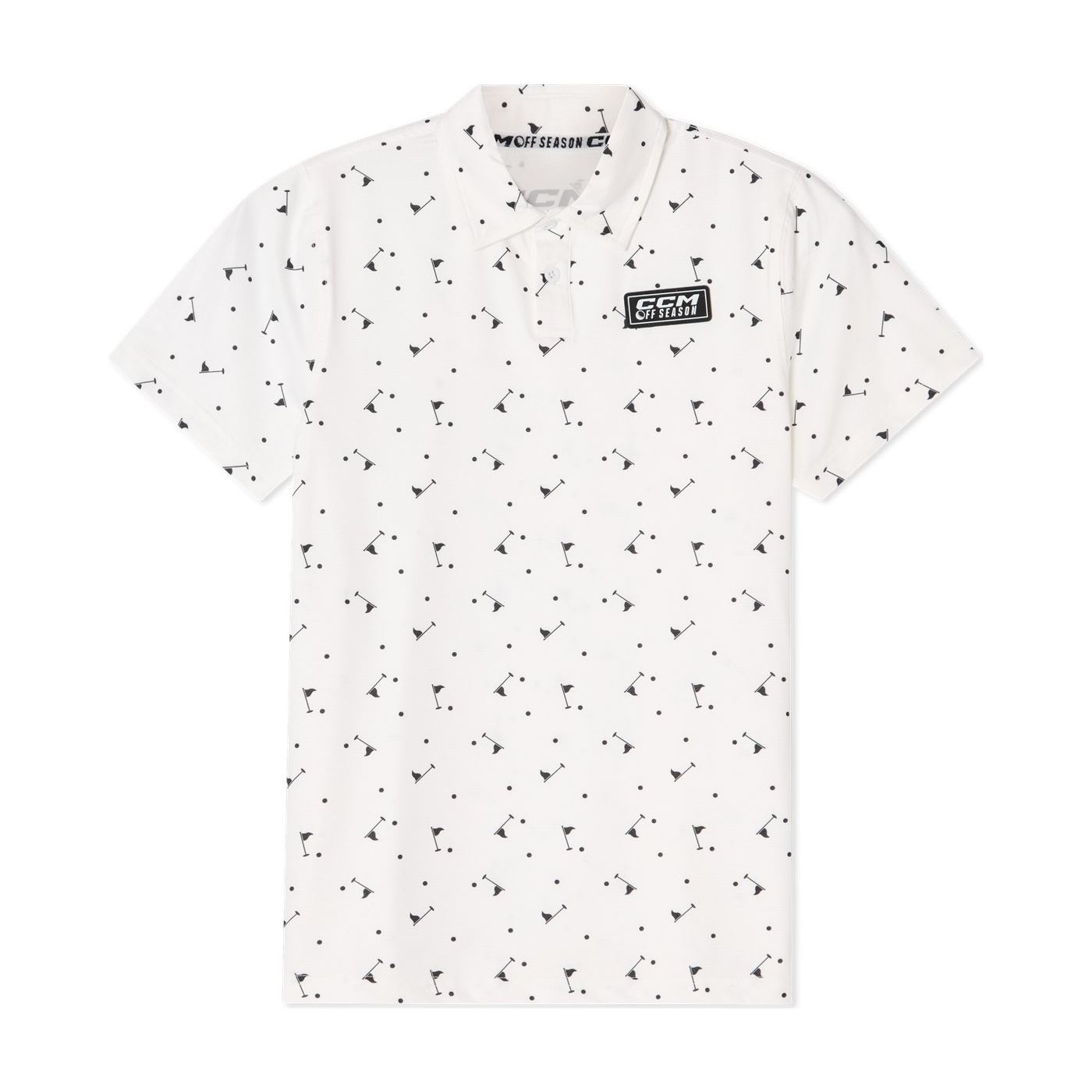 CCM Piké Golf Printed Jr White