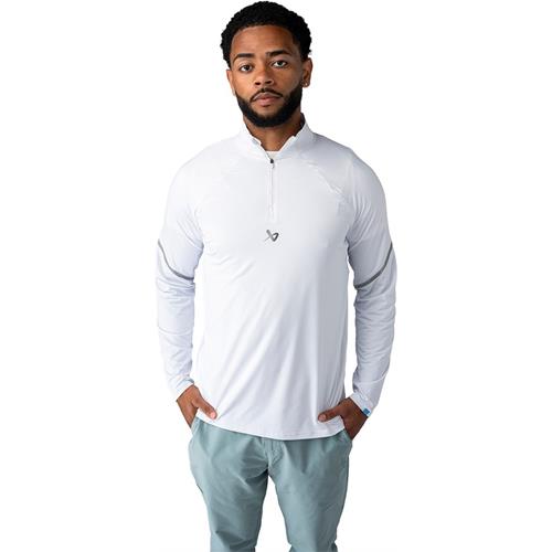 Bauer Sweater Golf Lightweight Knit 1/4 Zip Sr White