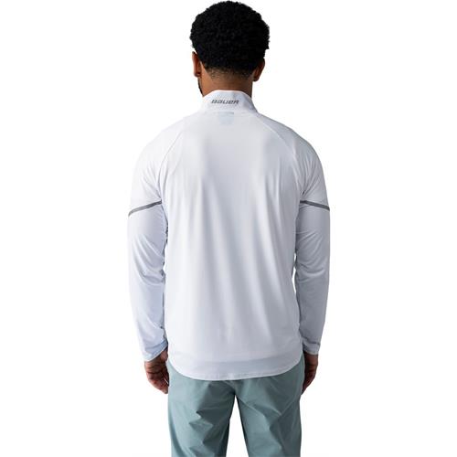 Bauer Sweater Golf Lightweight Knit 1/4 Zip Sr White