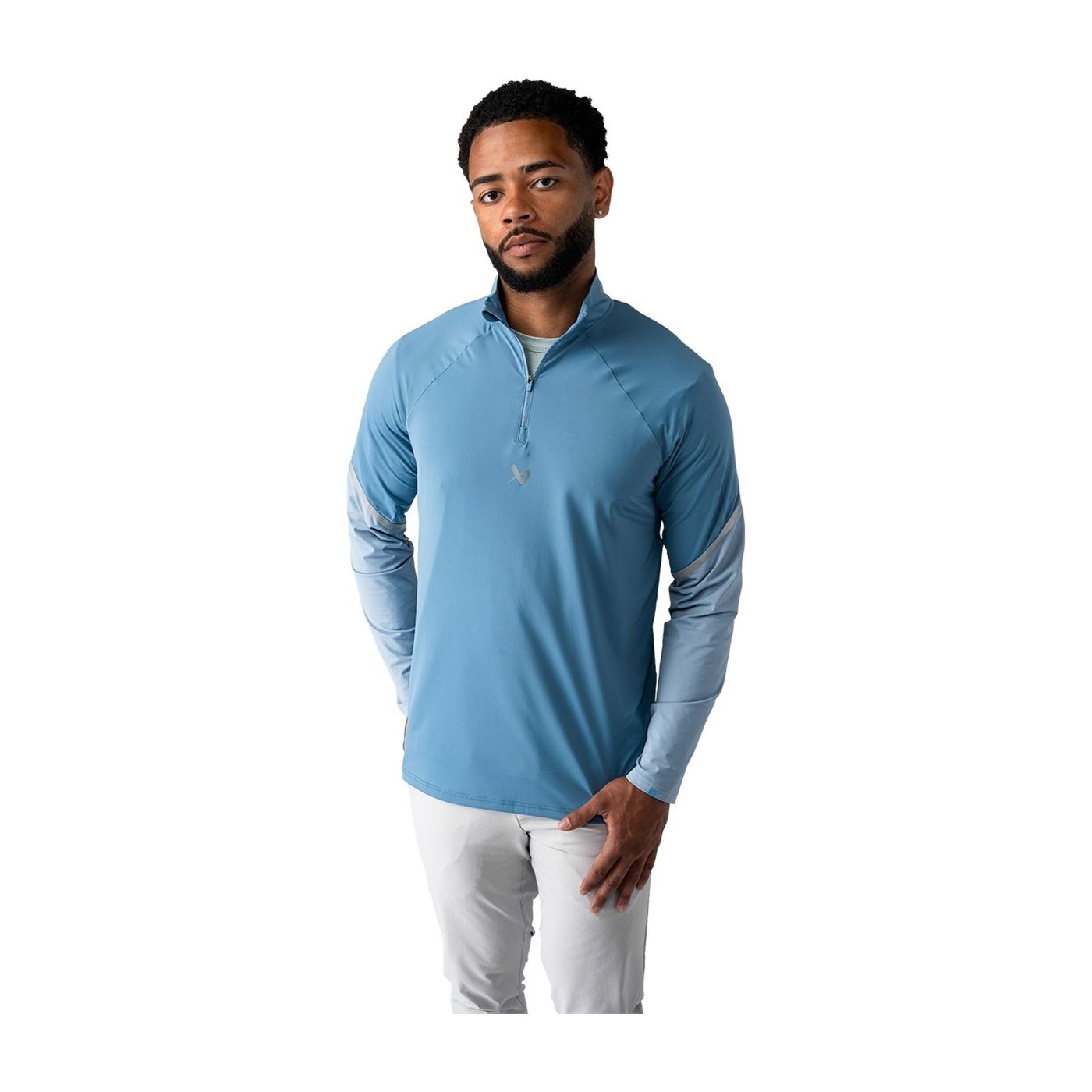 Bauer Tröja Golf Lightweight Knit 1/4 Zip Sr Blue