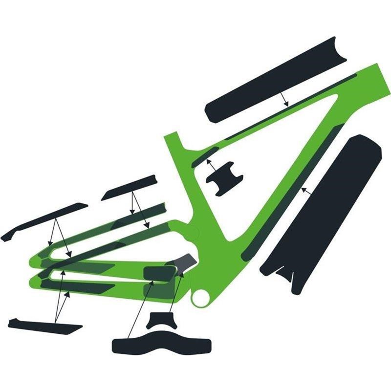 Syncros Ramskydd Frame Protection Kit Ransom 24 Clear Gloss